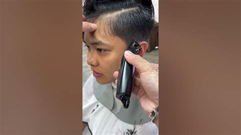 港風後背頭|hairdressing training 港風三七側背頭 男士發型 男士發型設計 男生。